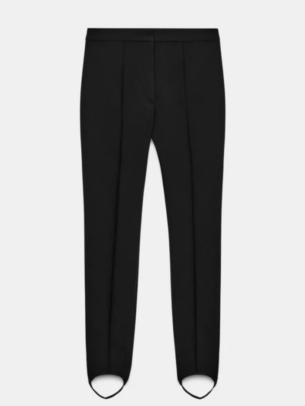 Zara Black Tailored Stirrup Hem Trousers Sz-M